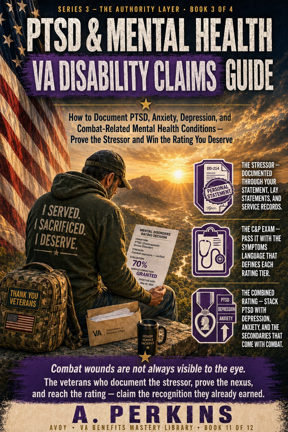 PTSD & Mental Health VA Disability Claims Guide book cover