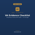 Free VA Evidence Checklist